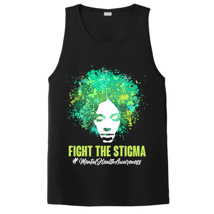 Fight The Stigma Mental Health Awareness Butterflies Performance Tank