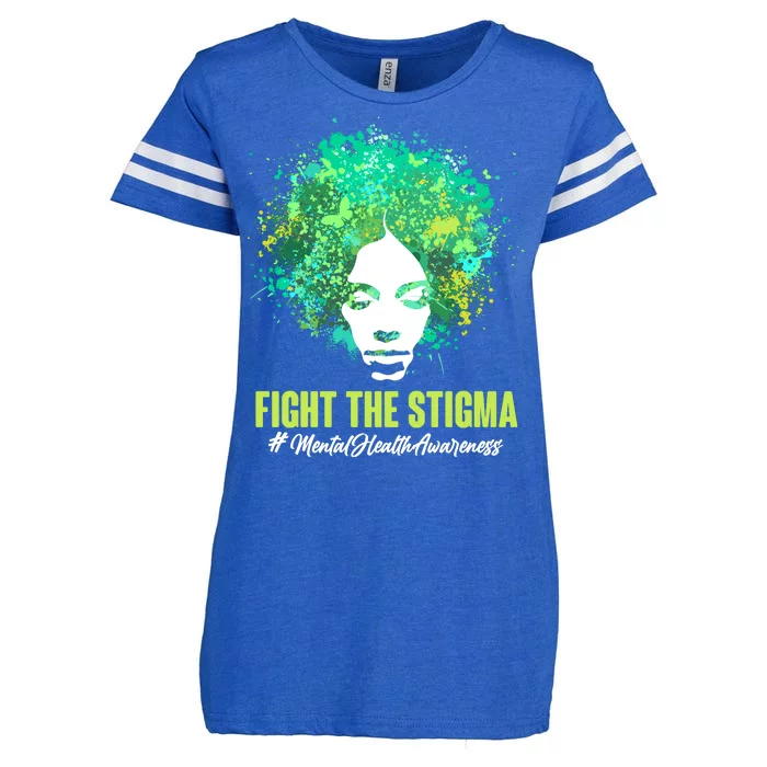 Fight The Stigma Mental Health Awareness Butterflies Enza Ladies Jersey Football T-Shirt