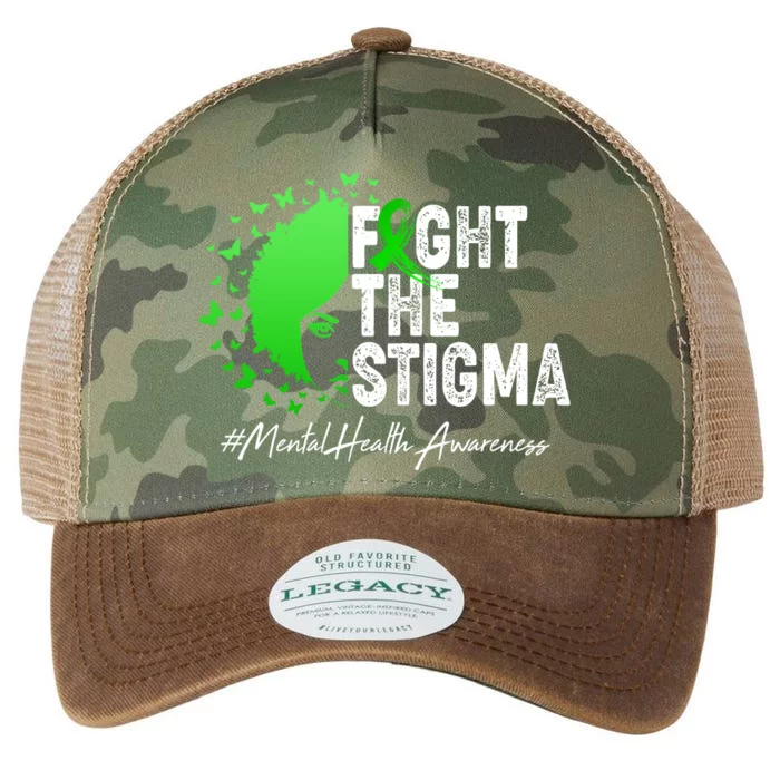 Fight The Stigma Mental Health Awareness Support Legacy Tie Dye Trucker Hat