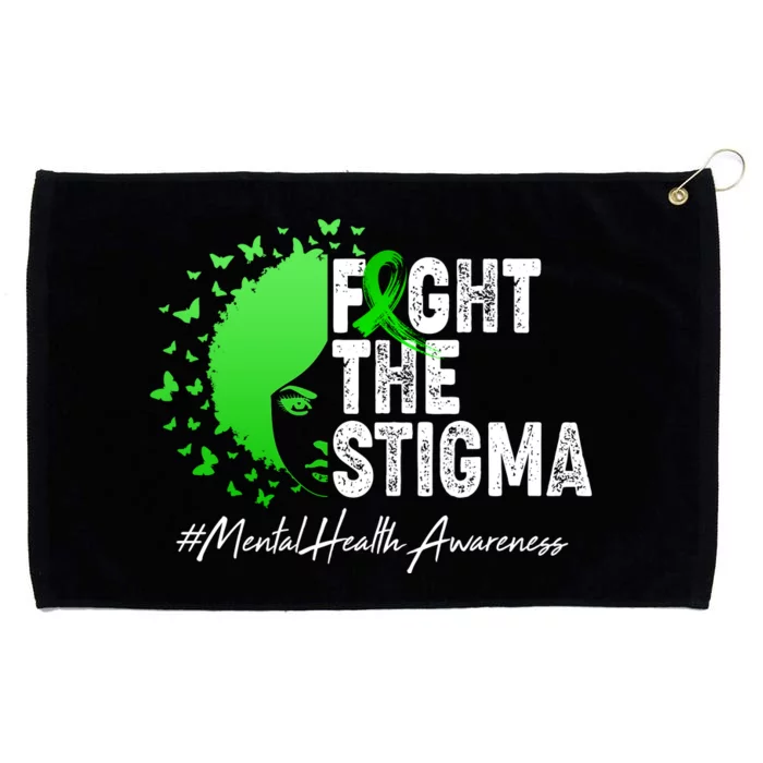 Fight The Stigma Mental Health Awareness Support Grommeted Golf Towel