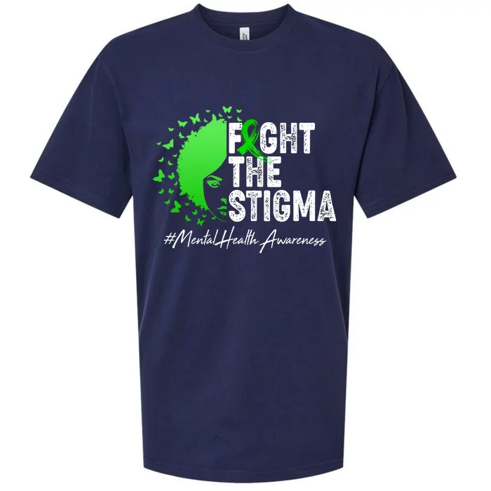 Fight The Stigma Mental Health Awareness Support Sueded Cloud Jersey T-Shirt