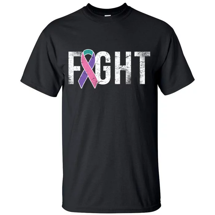 Fight Thyroid Cancer Tall T-Shirt