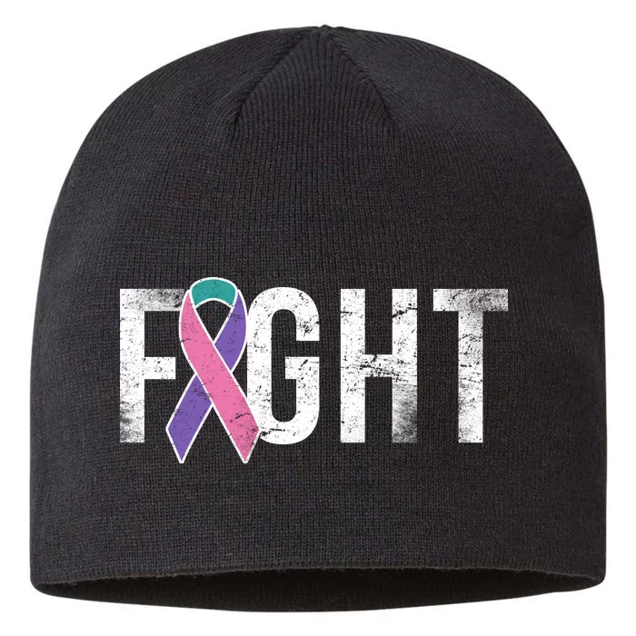 Fight Thyroid Cancer 8 1/2in Sustainable Knit Beanie