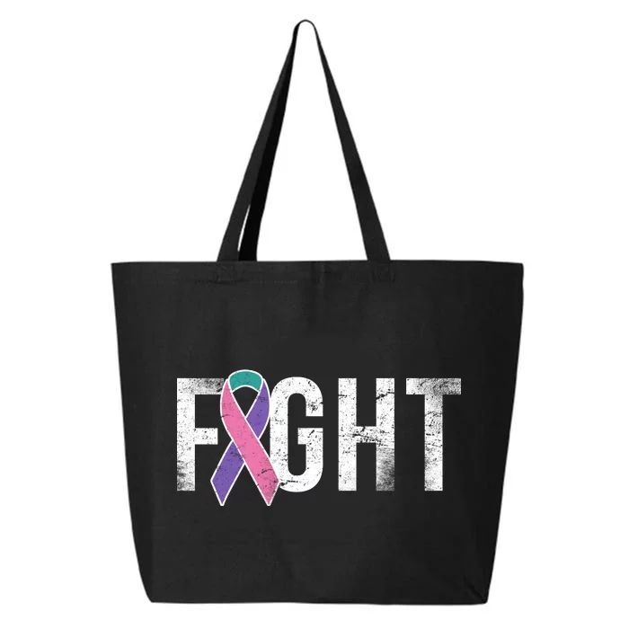 Fight Thyroid Cancer 25L Jumbo Tote