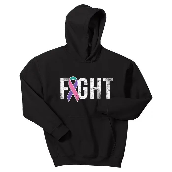 Fight Thyroid Cancer Kids Hoodie