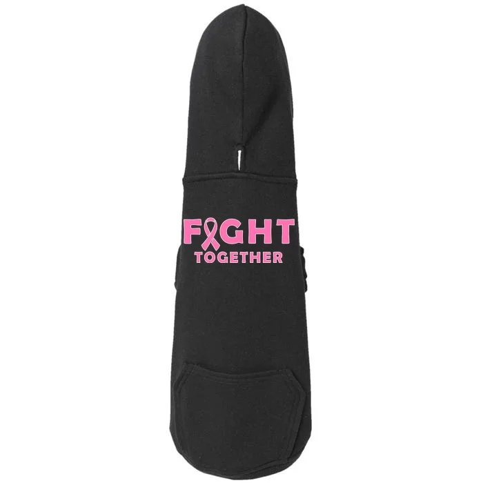 Fight Together Breast Cancer Doggie 3-End Fleece Hoodie