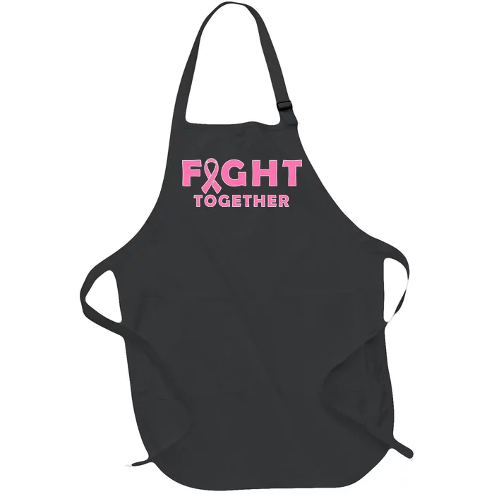 Fight Together Breast Cancer Full-Length Apron With Pocket