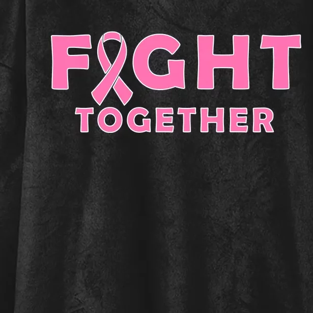 Fight Together Breast Cancer Hooded Wearable Blanket