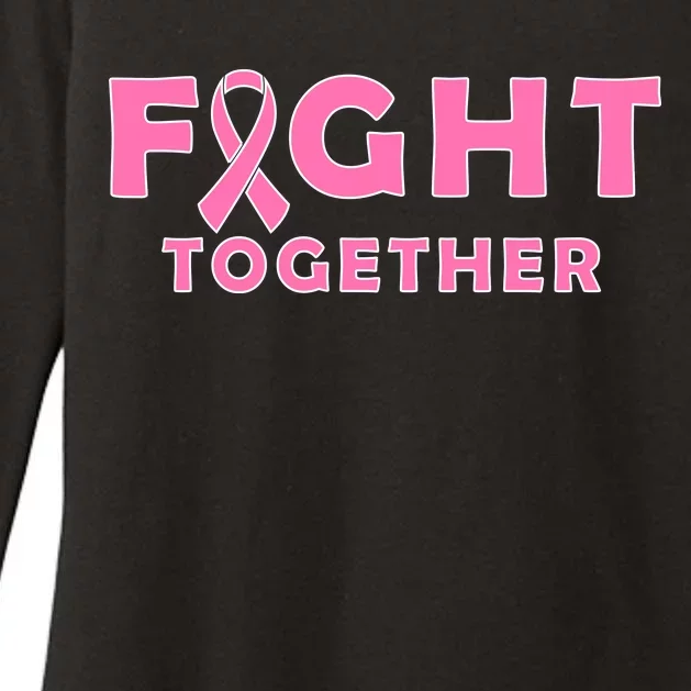 Fight Together Breast Cancer Womens CVC Long Sleeve Shirt