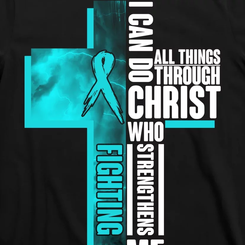 Fighting PTSD Awareness Cross T-Shirt