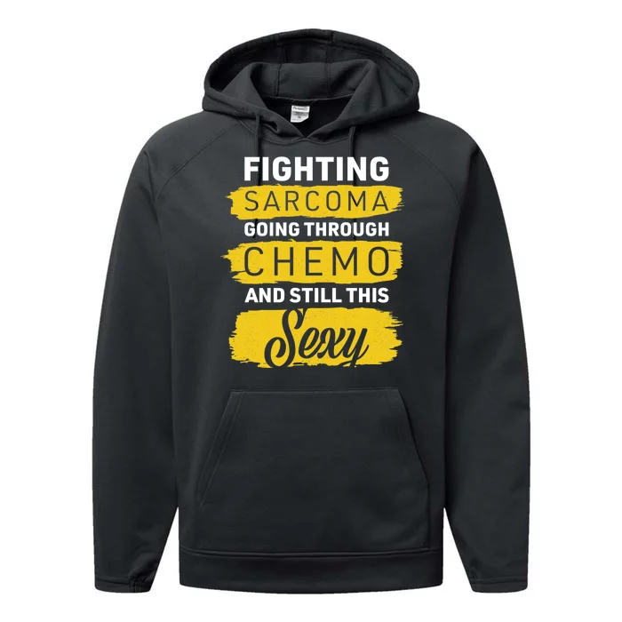 Fighting Sarcoma And Still Sexy Performance Fleece Hoodie