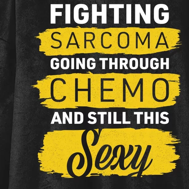 Fighting Sarcoma And Still Sexy Hooded Wearable Blanket