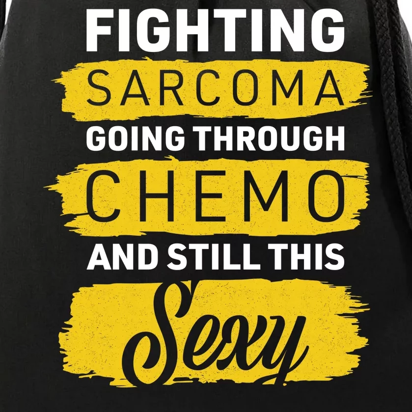 Fighting Sarcoma And Still Sexy Drawstring Bag