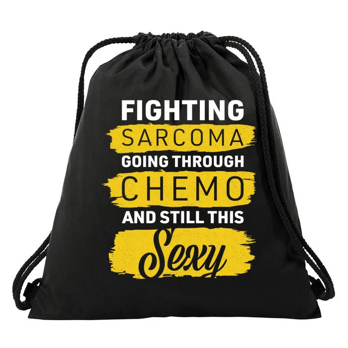 Fighting Sarcoma And Still Sexy Drawstring Bag