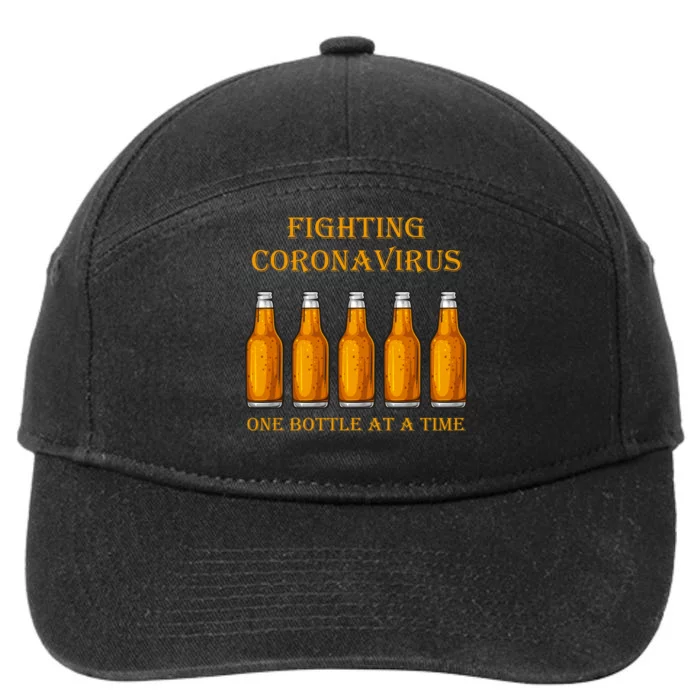 Fighting Virus One Bottle At A Time 7-Panel Snapback Hat