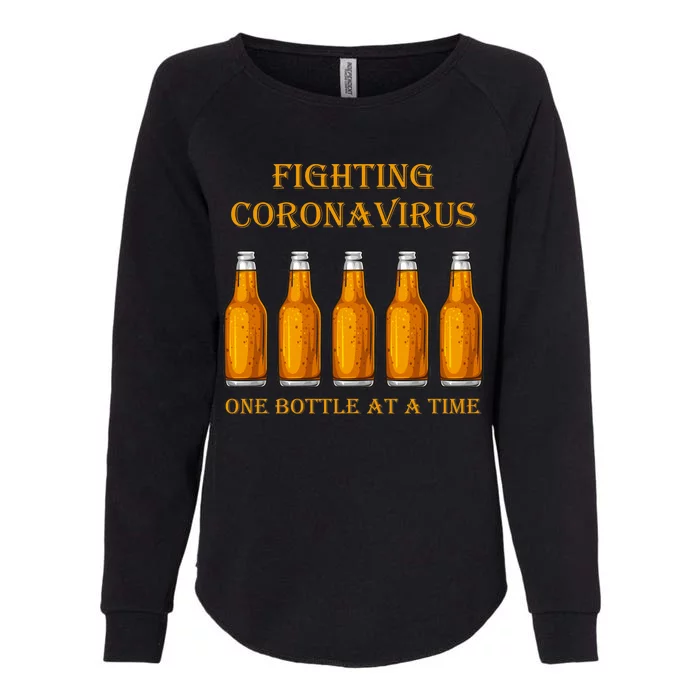 Fighting Virus One Bottle At A Time Womens California Wash Sweatshirt