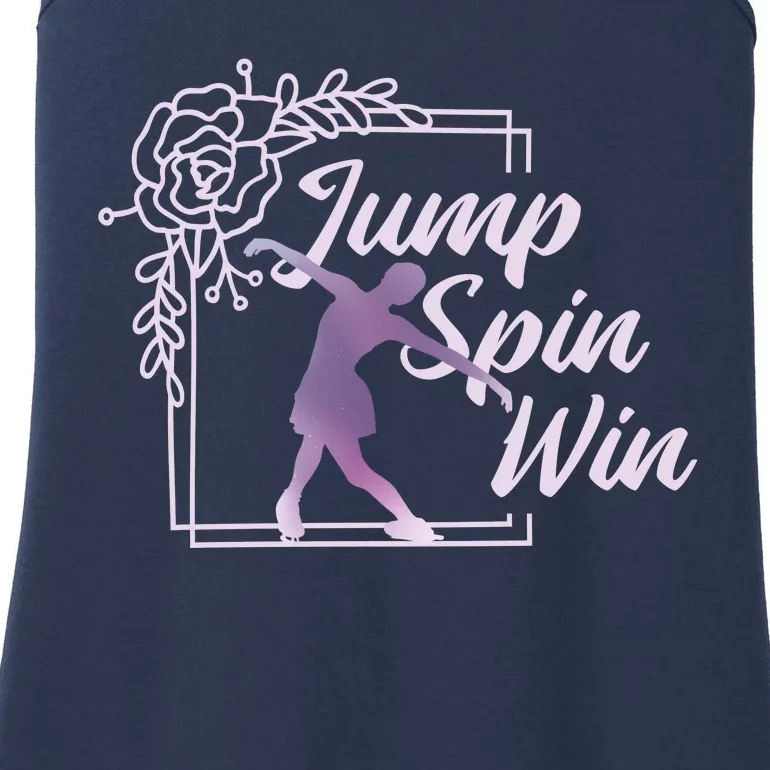 Figure Skating Jump Spin Win Ladies Essential Tank