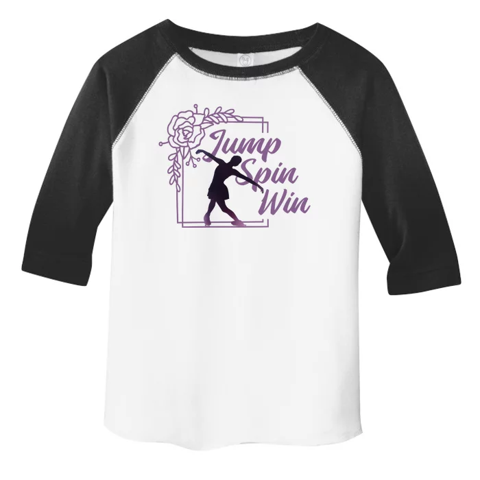 Figure Skating Jump Spin Win Toddler Fine Jersey T-Shirt