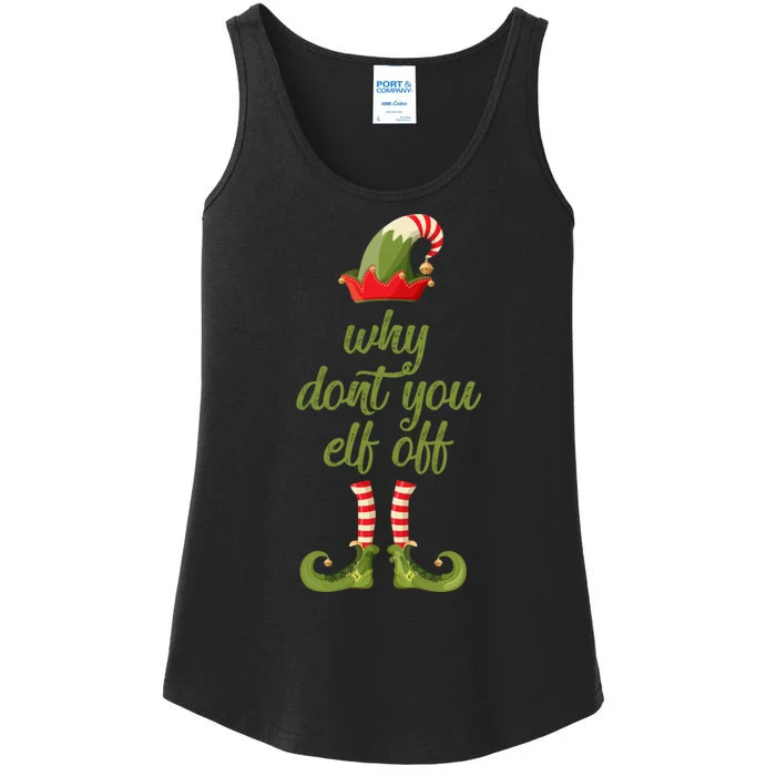 Funny I Hate Christmas Why DonT You Elf Off Swearing Ladies Essential Tank