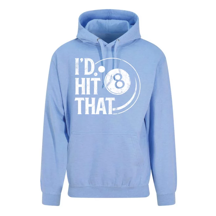 Funny Id Hit That 8 Eight Ball Billiards Pool Player Best Gift For Fan Unisex Surf Hoodie