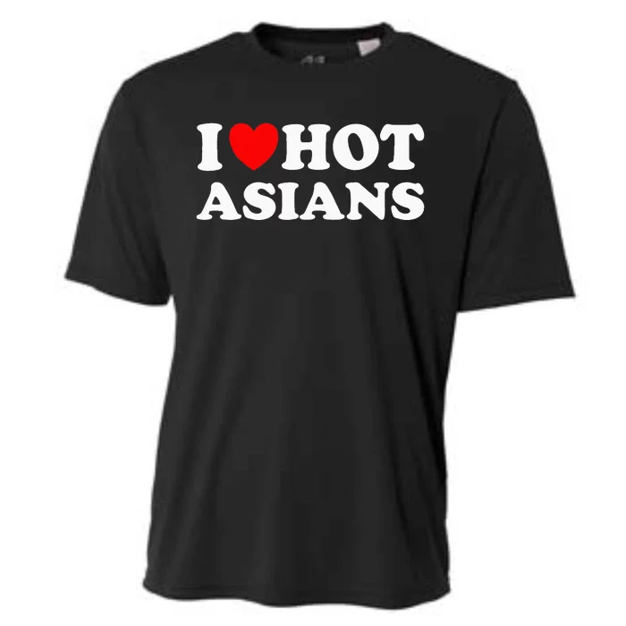 Funny I Heart Hot Asians I Love Hot Asians Cooling Performance Crew T-Shirt