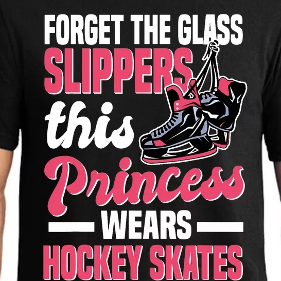 Funny Ice Hockey Girl This Princess Wears Hockey Skates Pajama Set