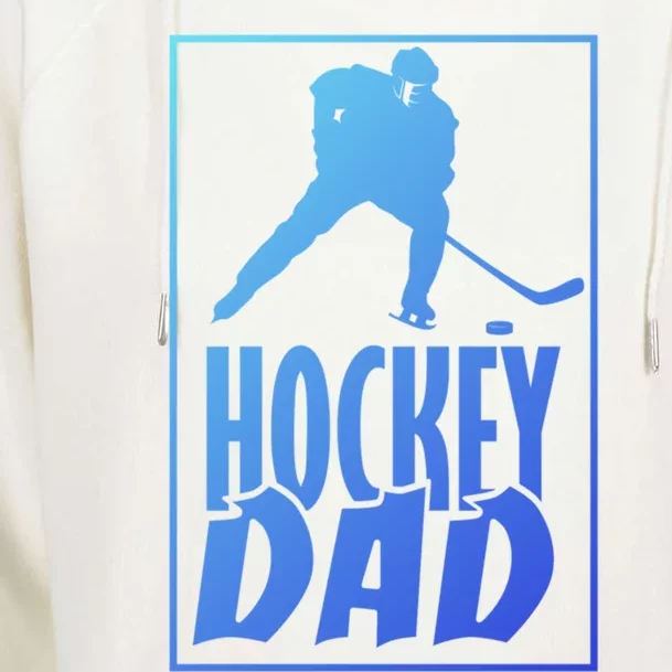 Funny Ice Hockey Father Hockey Dad Gift Womens Funnel Neck Pullover Hood