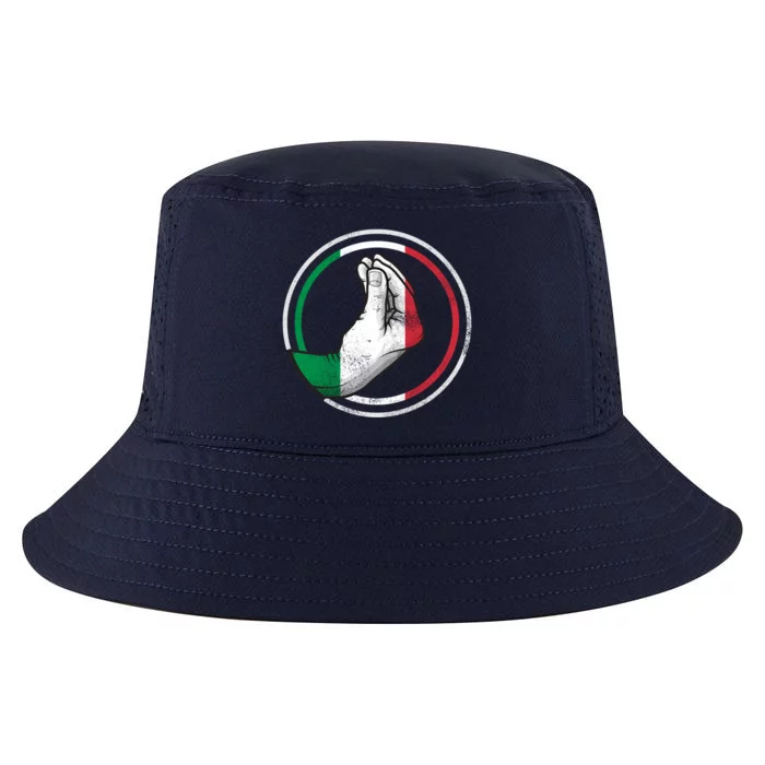 Funny Italy Hand Gesture Italian Flag Gift Cool Comfort Performance Bucket Hat