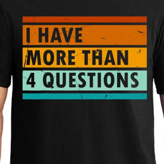 Funny I Have Four Questions Passover Pajama Set