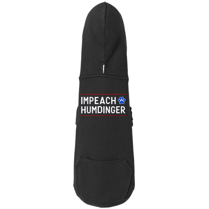 Funny Impeach Humdinger Doggie 3-End Fleece Hoodie