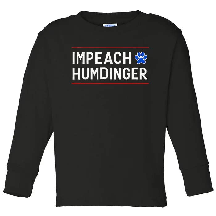 Funny Impeach Humdinger Toddler Long Sleeve Shirt