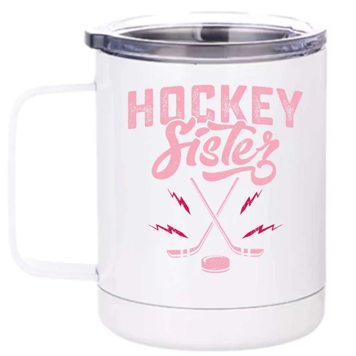 Funny Ice Hockey For Girls Hockey Sport Player Helmet Front & Back 12oz Stainless Steel Tumbler Cup