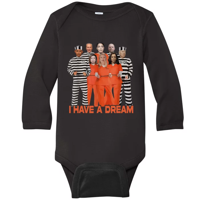 Funny I Have A Dream Baby Long Sleeve Bodysuit