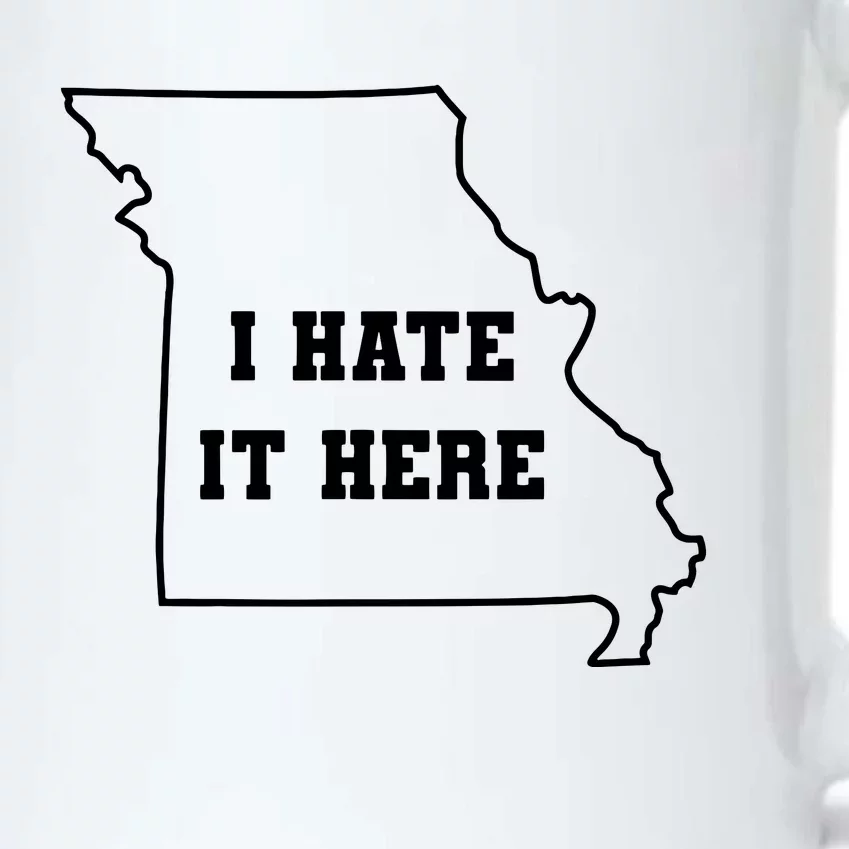 Funny I Hate It Here Missouri Mo State Joke Black Color Changing Mug