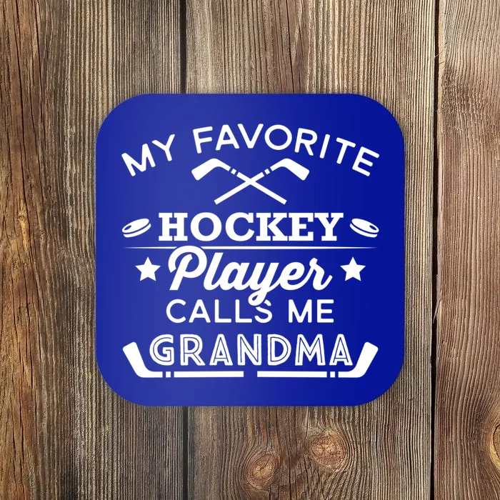 Favorite Ice Hockey Player Gift For Grandma Gift Coaster