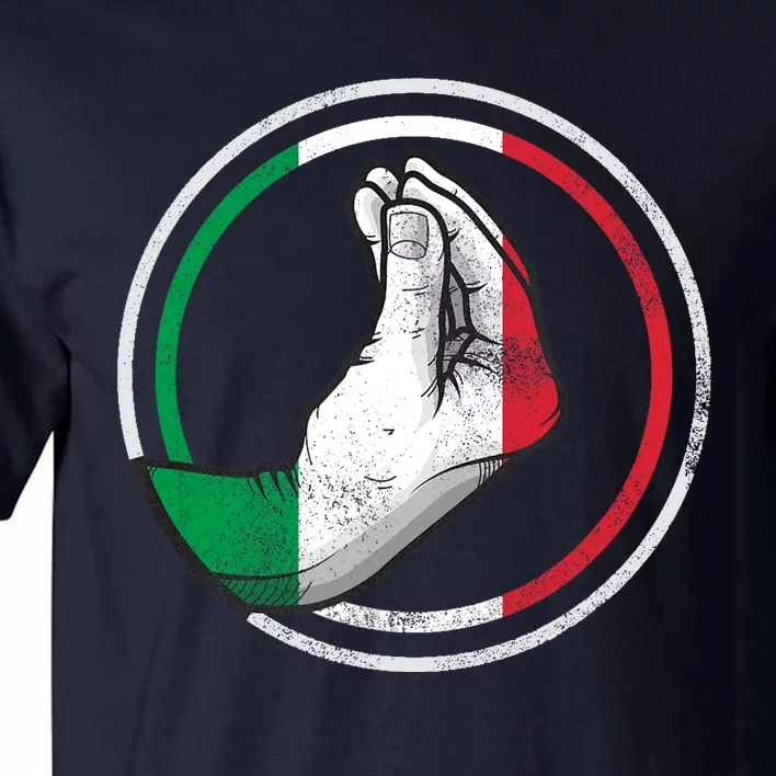 Funny Italy Hand Gesture Italian Flag Tall T-Shirt