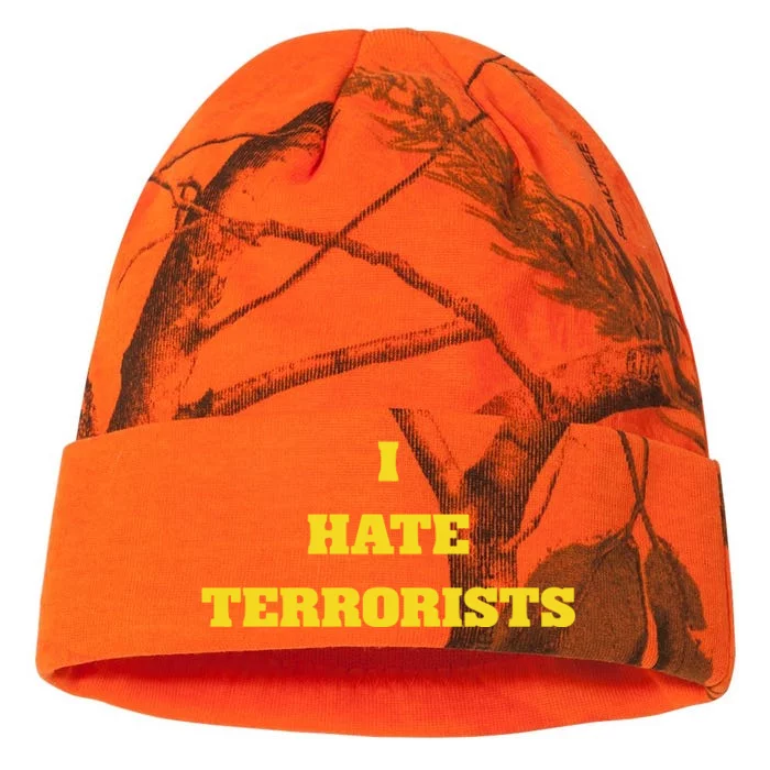 Fifthyear I Hate Terrorists Kati - 12in Camo Beanie