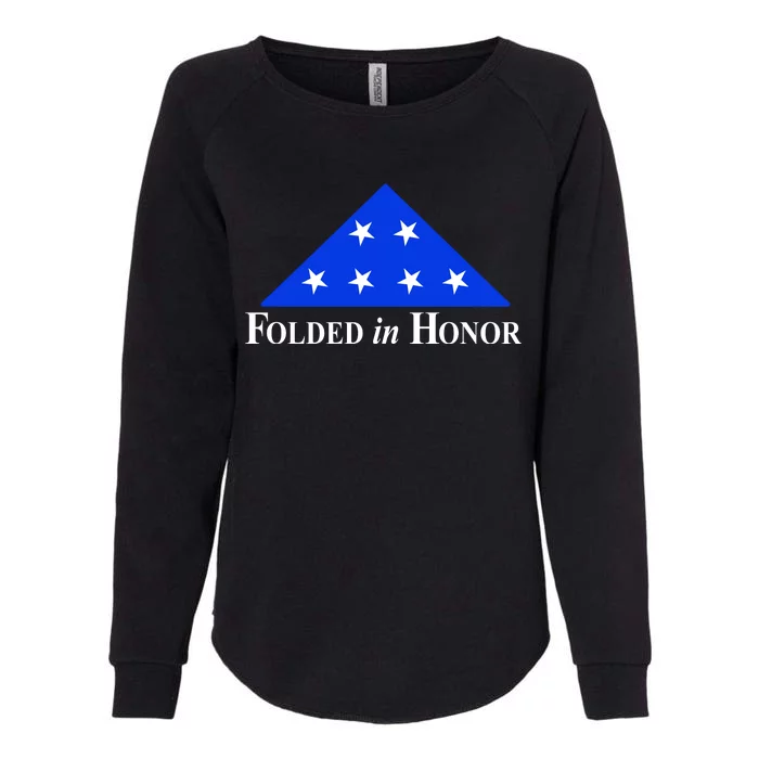 Folded In Honor Womens California Wash Sweatshirt