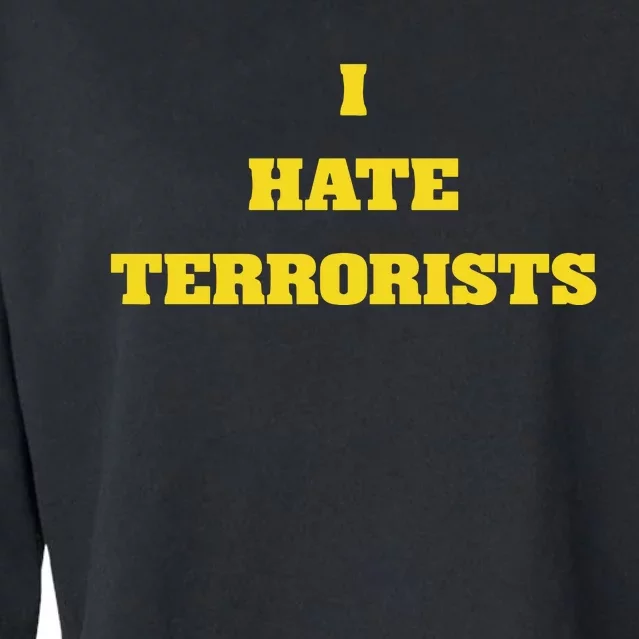 Fifthyear I Hate Terrorists Cropped Pullover Crew