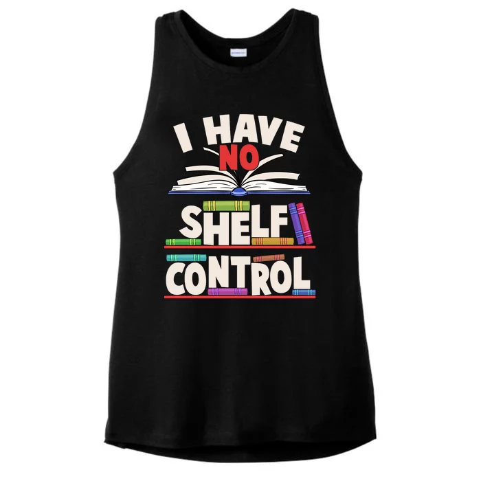 Funny I Have No Shelf Control Reading Fan Book Lover Ladies Tri-Blend Wicking Tank