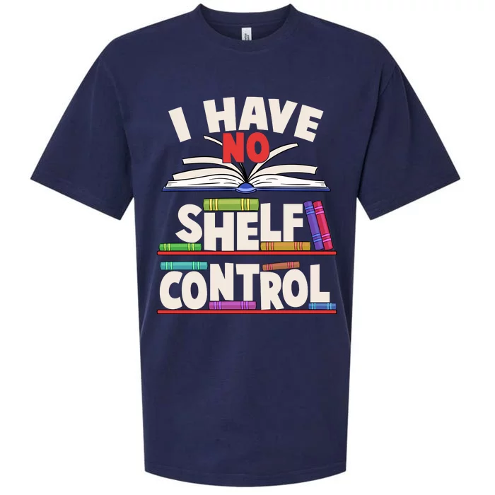 Funny I Have No Shelf Control Reading Fan Book Lover Sueded Cloud Jersey T-Shirt