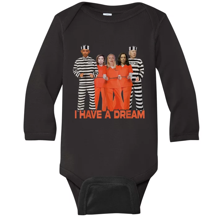 Funny I Have A Dream Baby Long Sleeve Bodysuit