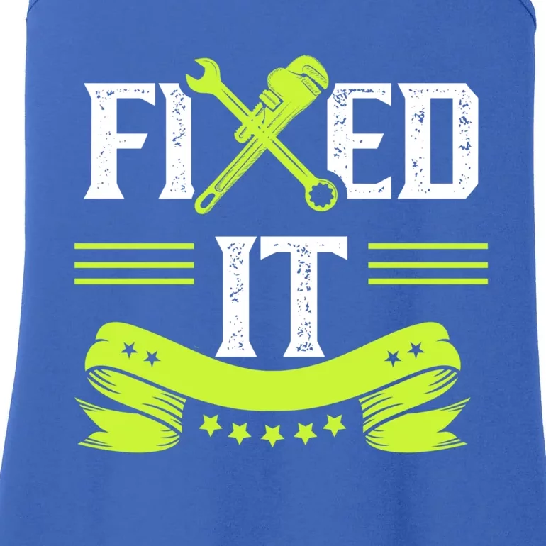 Fixed It Handy Mr Fix It Repair Fixing Tinkerer Gift Ladies Essential Tank