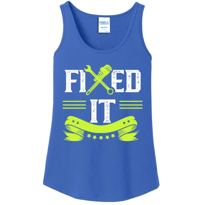 Fixed It Handy Mr Fix It Repair Fixing Tinkerer Gift Ladies Essential Tank