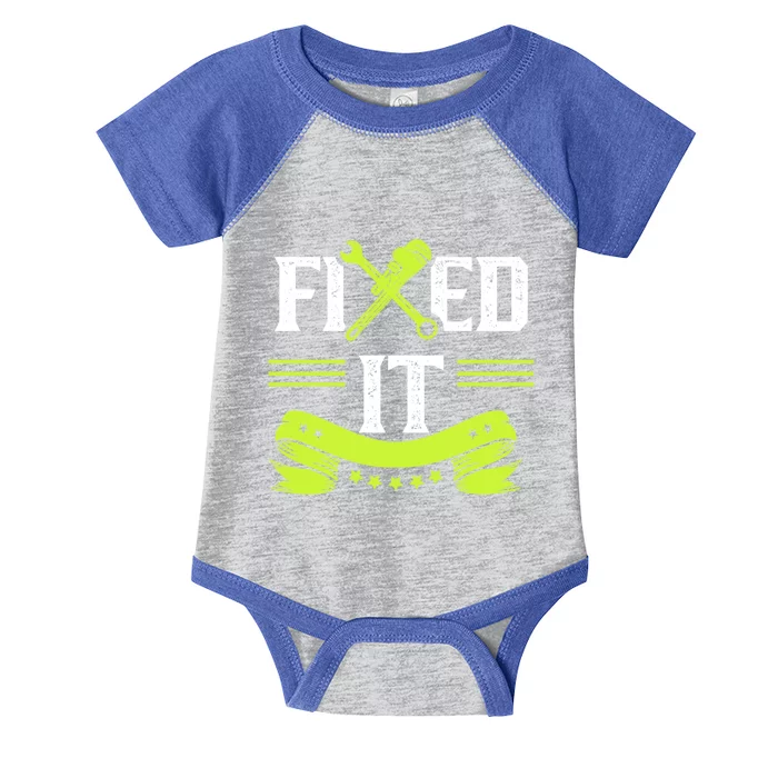 Fixed It Handy Mr Fix It Repair Fixing Tinkerer Gift Infant Baby Jersey Bodysuit