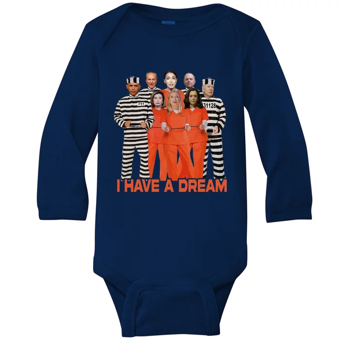 Funny I Have A Dream Baby Long Sleeve Bodysuit