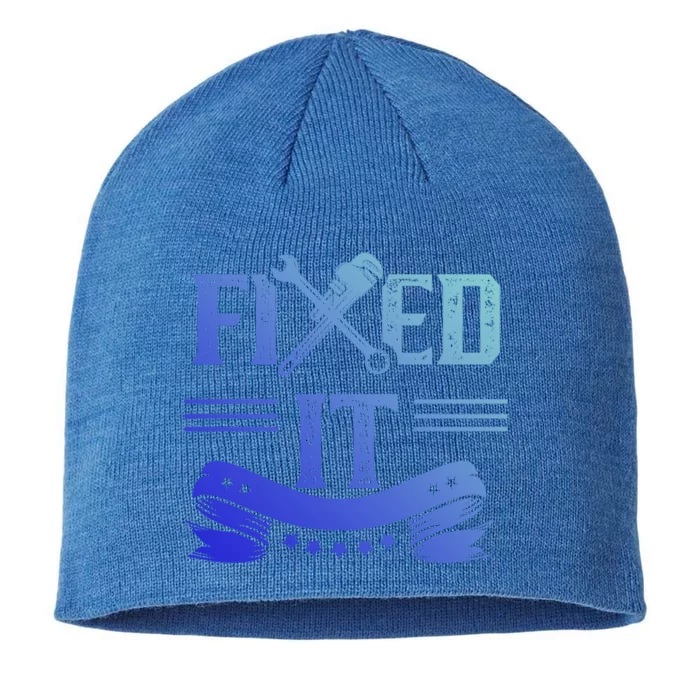 Fixed It Handy Mr Fix It Repair Fixing Tinkerer Gift 8 1/2in Sustainable Knit Beanie