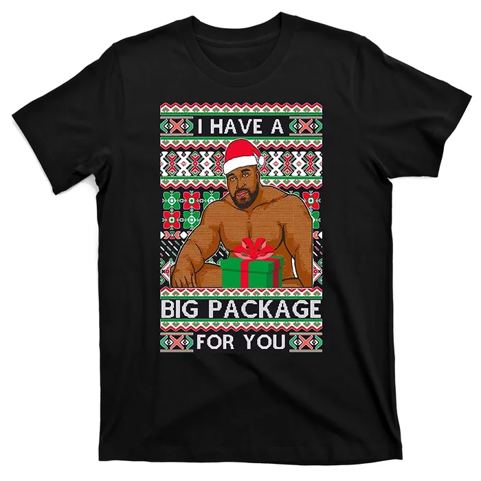 Funny I Have A Big Package For You Ugly Christmas Sweater T-Shirt