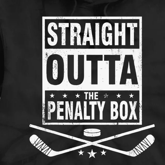 Funny Ice Hockey Straight Outta The Penalty Box Hockey Lover Tie Dye Hoodie