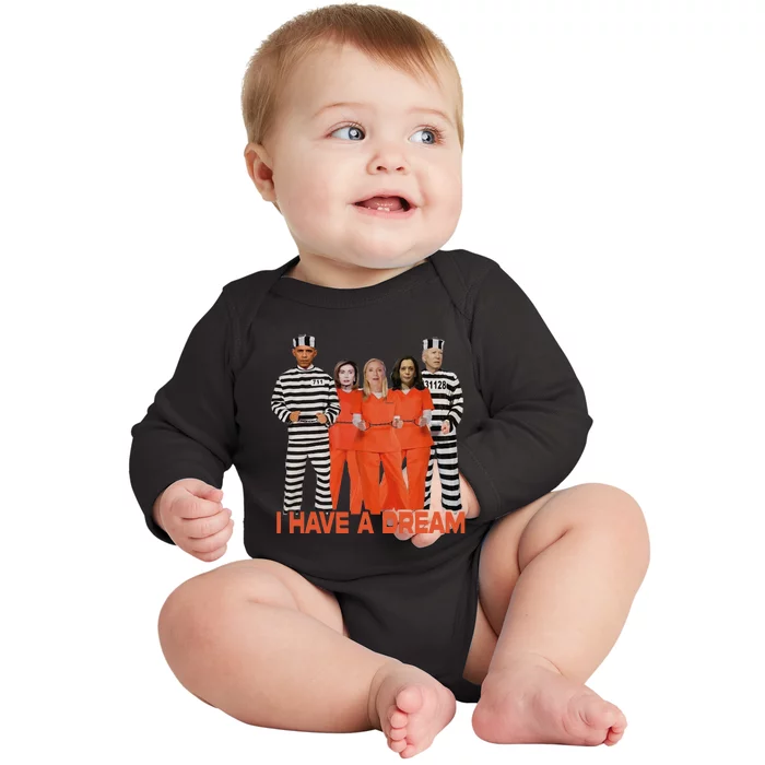 Funny I Have A Dream Baby Long Sleeve Bodysuit